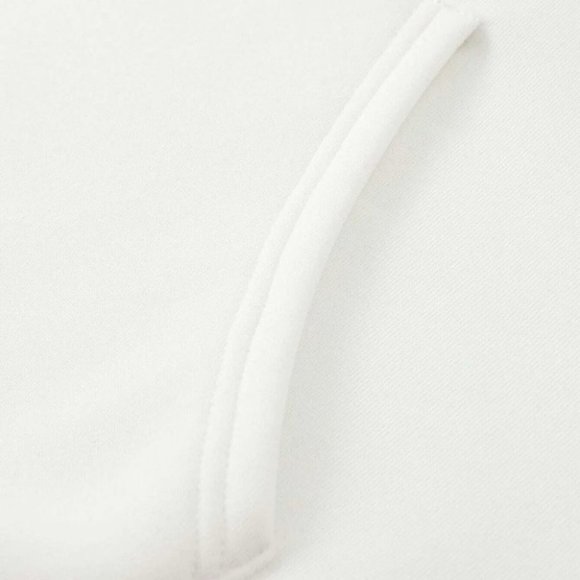 White Mens Drawstring Hoodie - Picture 7 of 7